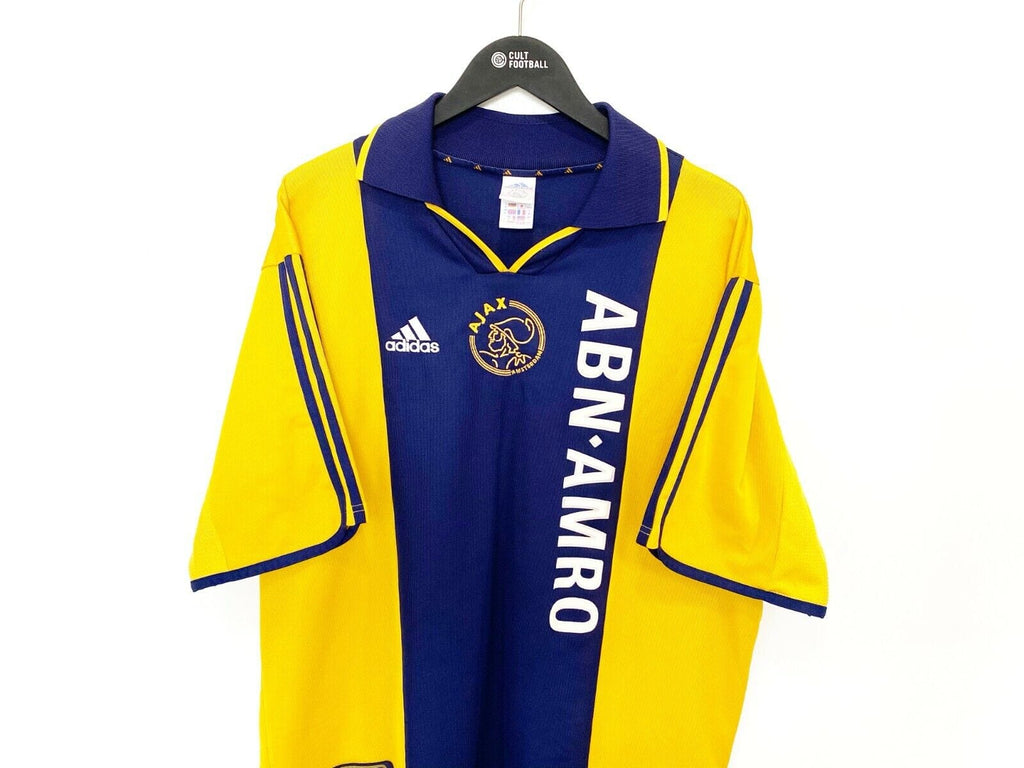 2000/01 VAN DER VAART #23 Ajax Vintage Umbro Centenary Away Football Shirt (XL)