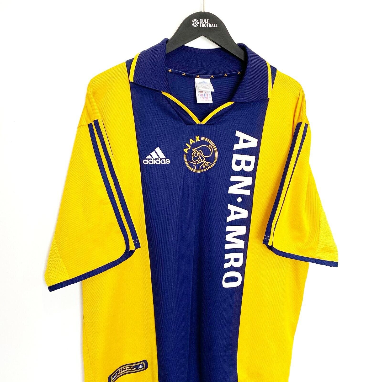 2000/01 VAN DER VAART #23 Ajax Vintage Umbro Centenary Away Football Shirt (XL)