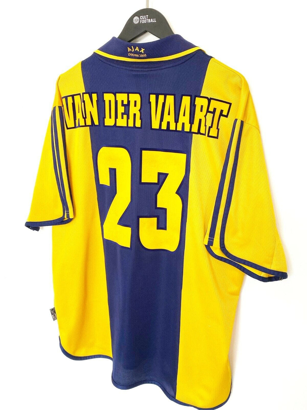 2000/01 VAN DER VAART #23 Ajax Vintage Umbro Centenary Away Football Shirt (XL)