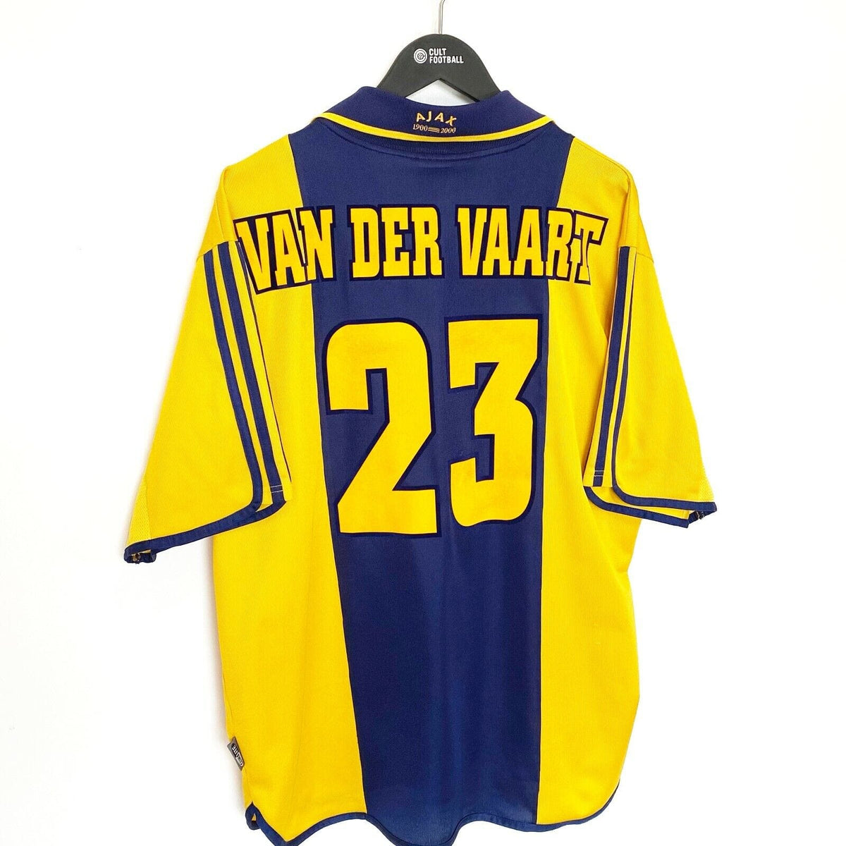 2000/01 VAN DER VAART #23 Ajax Vintage Umbro Centenary Away Football Shirt (XL)