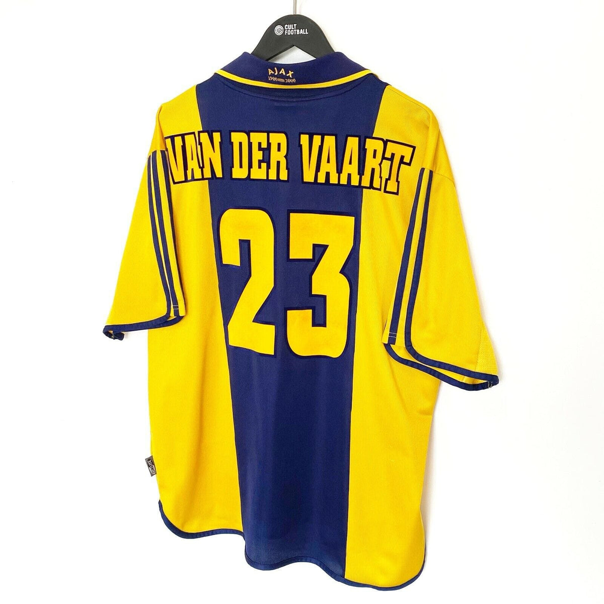 2000/01 VAN DER VAART #23 Ajax Vintage Umbro Centenary Away Football Shirt (XL)