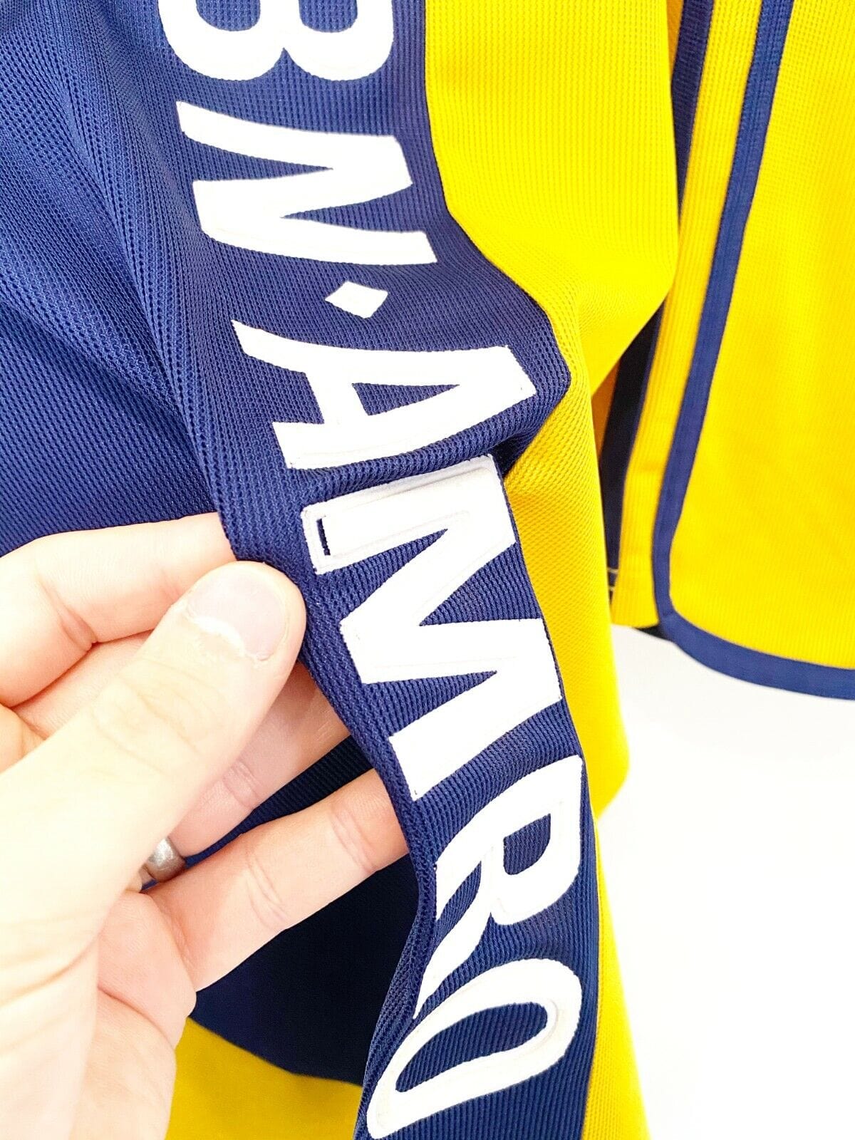 2000/01 VAN DER VAART #23 Ajax Vintage Umbro Centenary Away Football Shirt (XL)