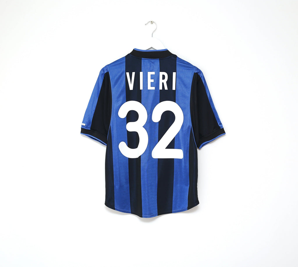 2000/01 VIERI #32 Inter Milan Vintage Nike Home Football Shirt Jersey (S/M)