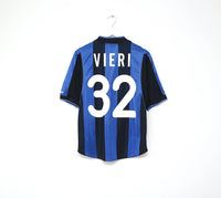 2000/01 VIERI #32 Inter Milan Vintage Nike Home Football Shirt Jersey (S/M)