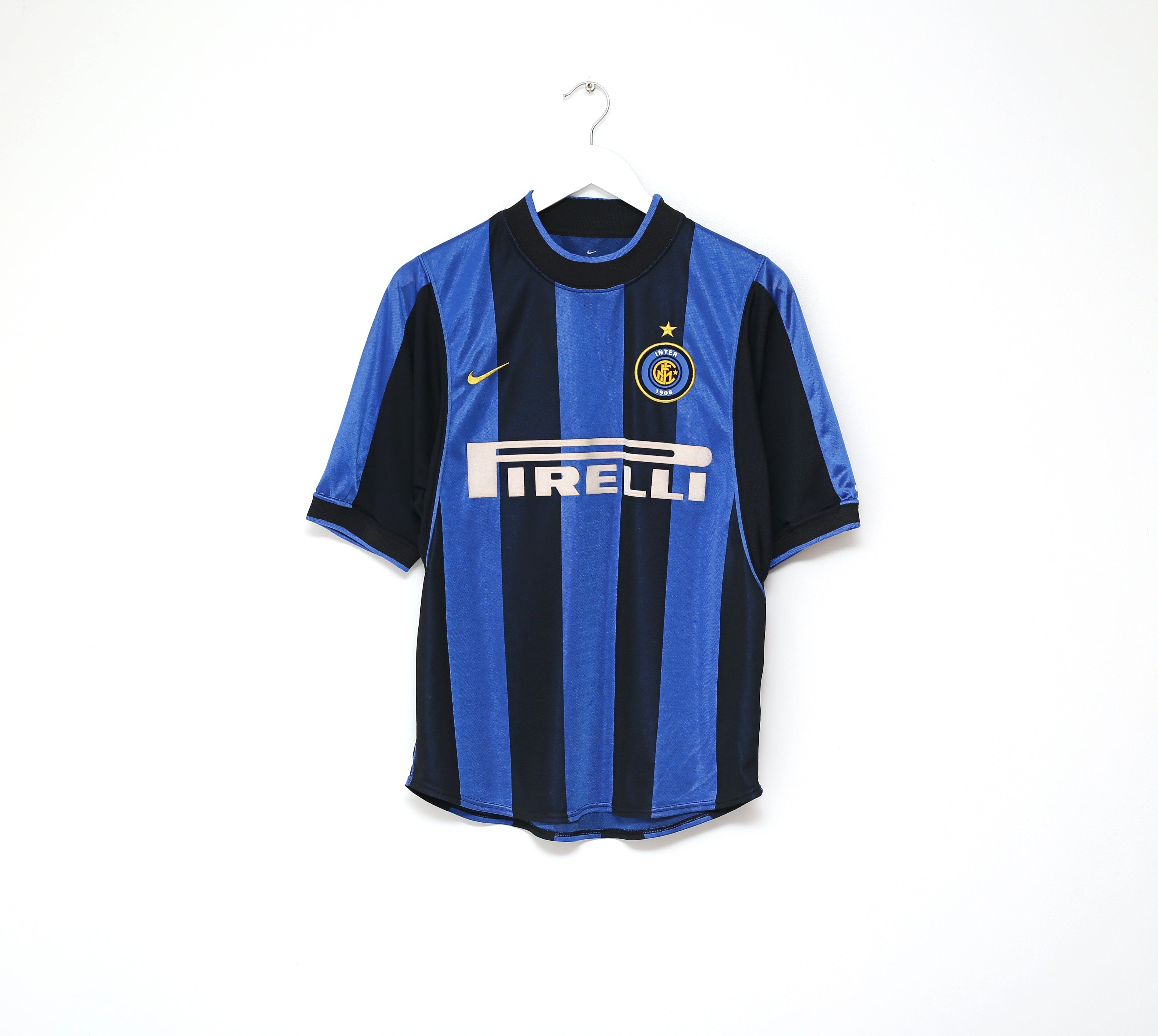 2000/01 VIERI #32 Inter Milan Vintage Nike Home Football Shirt Jersey (S/M)