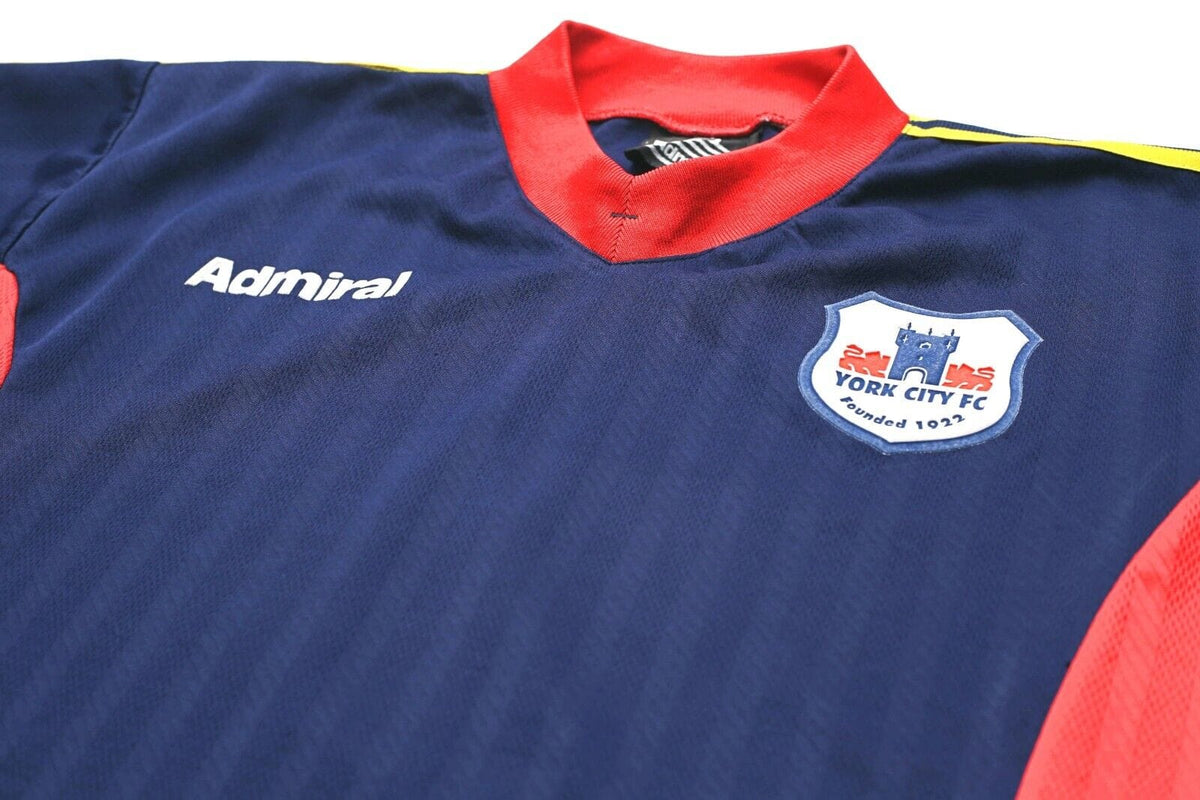 2000/01 YORK CITY Vintage Admiral Football Training Shirt (L)