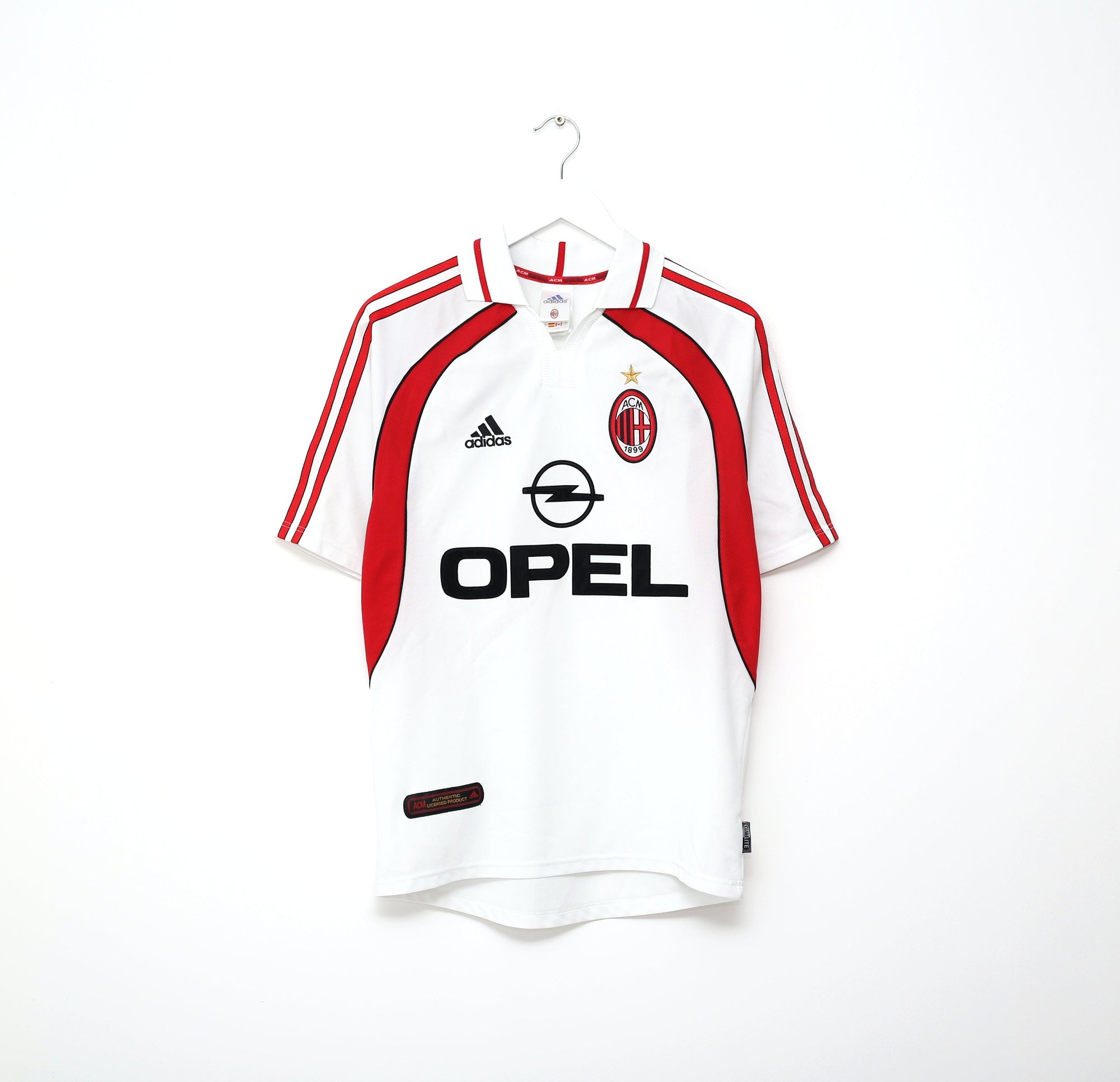 2000/02 AC MILAN Vintage adidas Away Football Shirt Jersey (S)