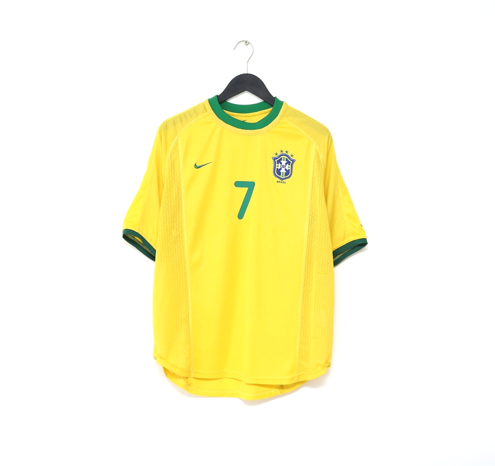 2000/02 AMOROSO #7 Brazil Vintage Nike Home Football Shirt (XL)