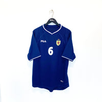 2000/02 Barry FERGUSON #6 Scotland Vintage FILA Home Football Shirt (XL) Rangers