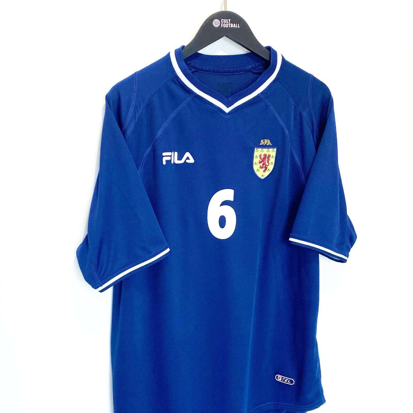 2000 02 Barry FERGUSON 6 Scotland Vintage FILA Home Football Shirt X Football Shirt Collective