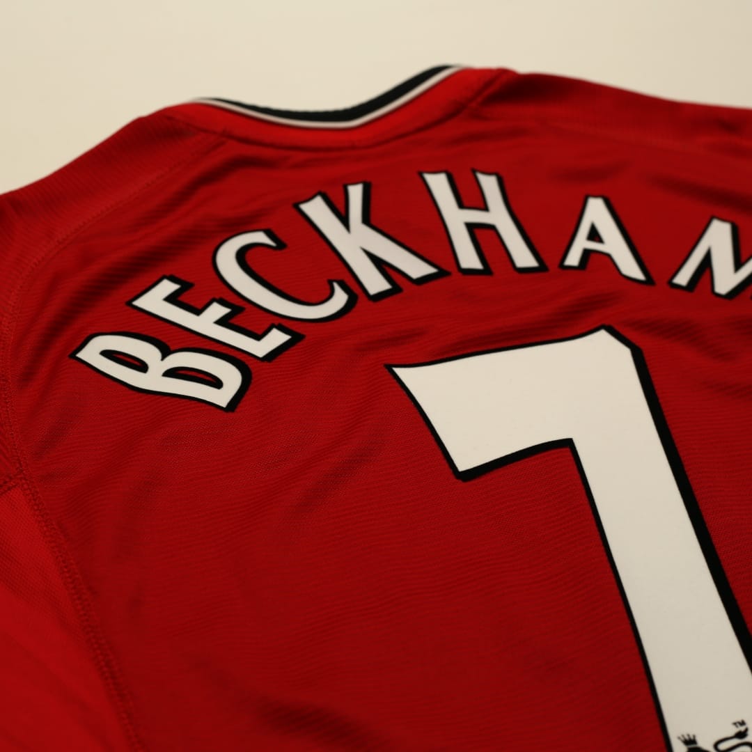 Authentic 2000/02 Beckham #7 Manchester United Vintage Umbro Home