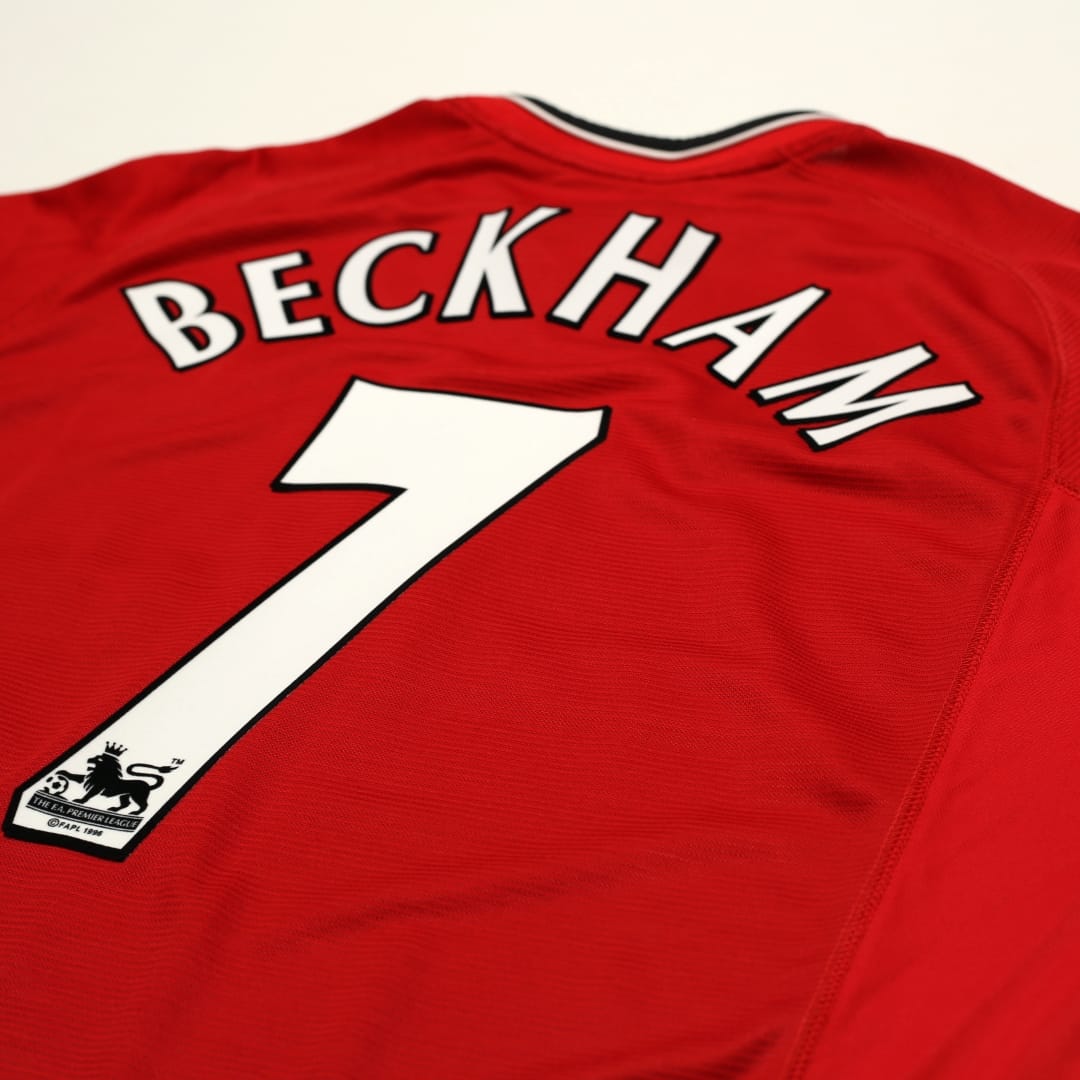 Authentic 2000/02 Beckham #7 Manchester United Vintage Umbro Home