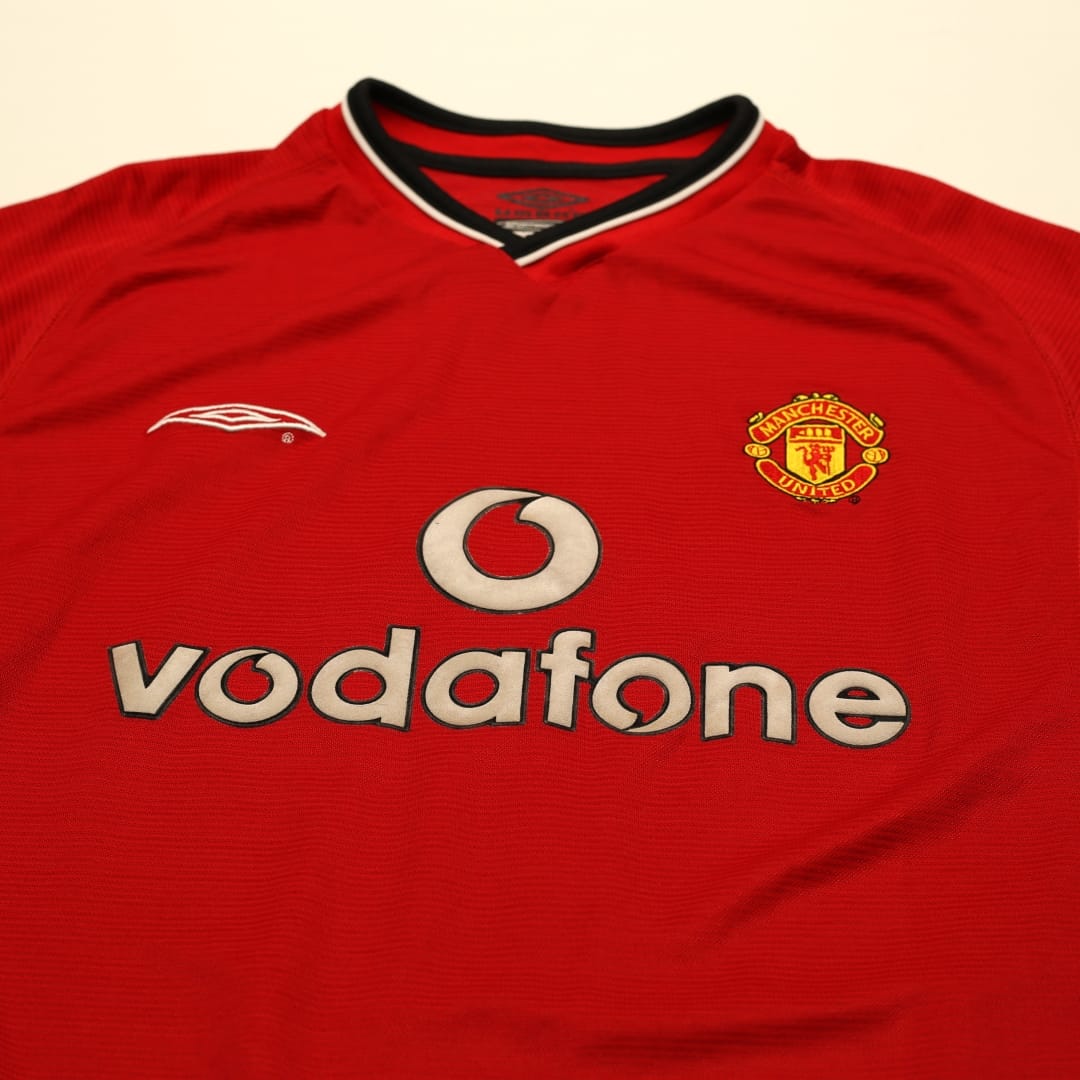 Authentic 2000/02 Beckham #7 Manchester United Vintage Umbro Home