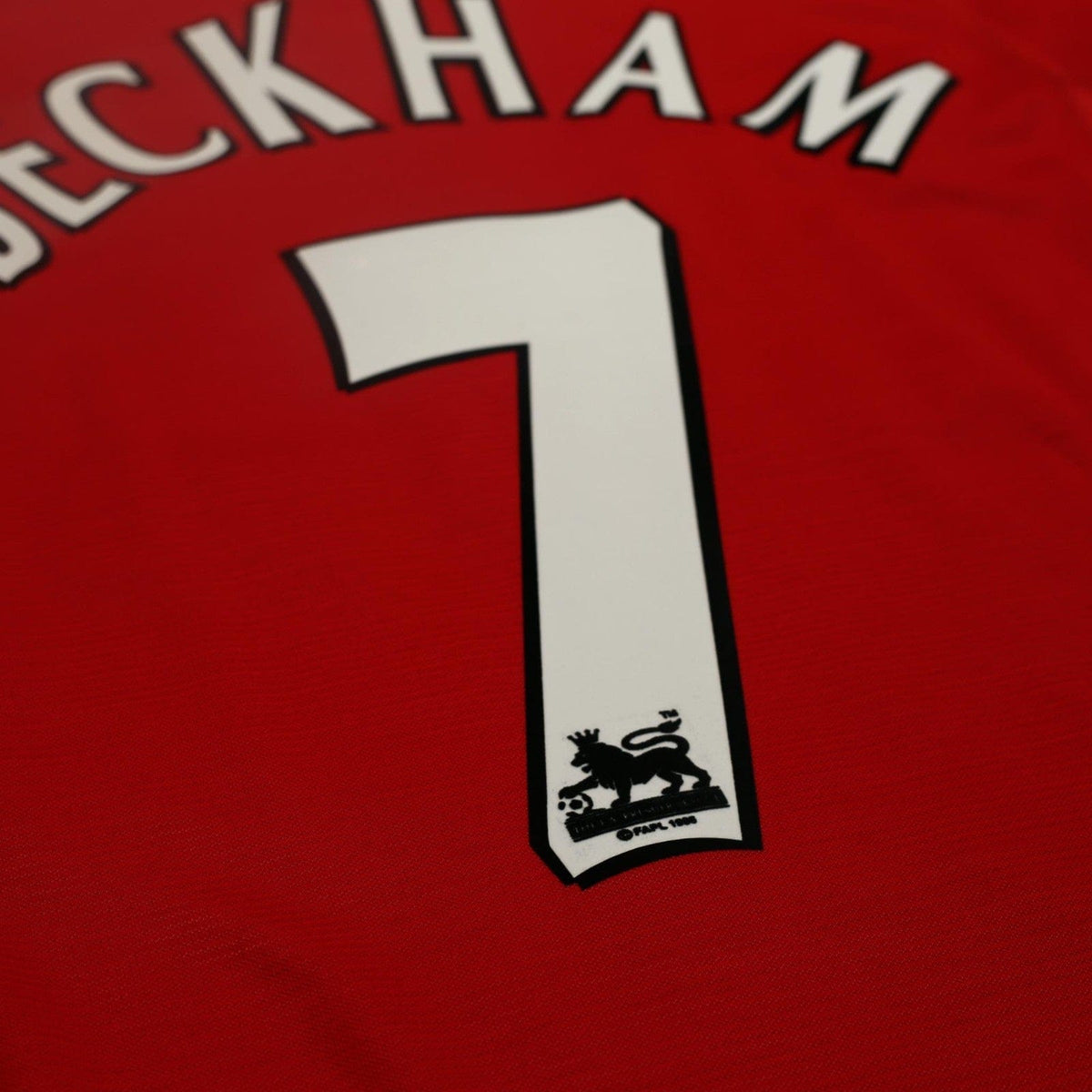 2000/02 Beckham #7 Manchester United Vintage Umbro Home Football Shirt (M)