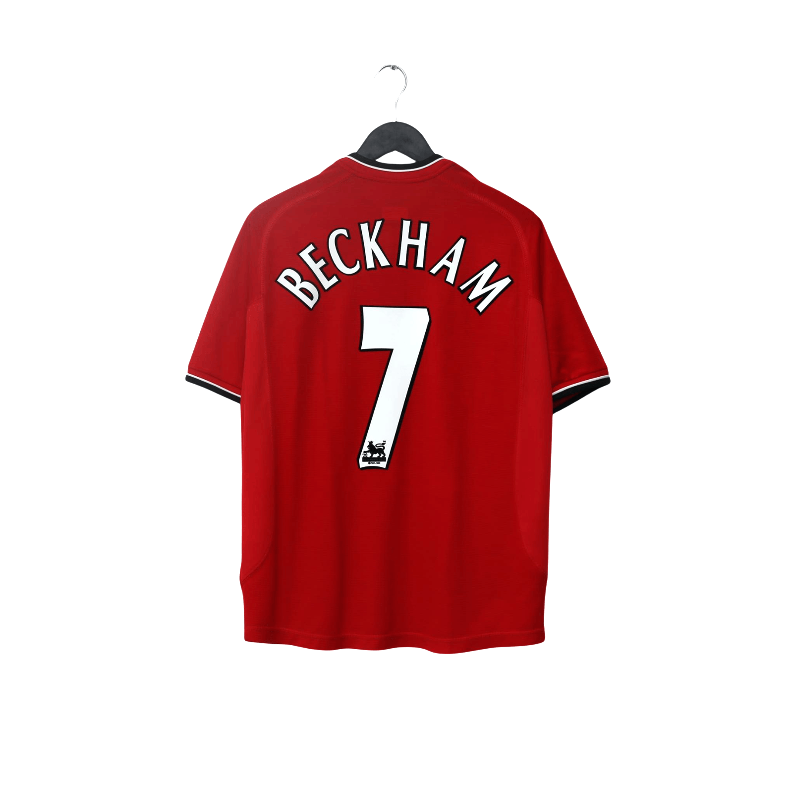 2000/02 Beckham #7 Manchester United Vintage Umbro Home Football Shirt (M)