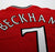 2000/02 BECKHAM #7 Manchester United Vintage Umbro Home Shirt (XL)