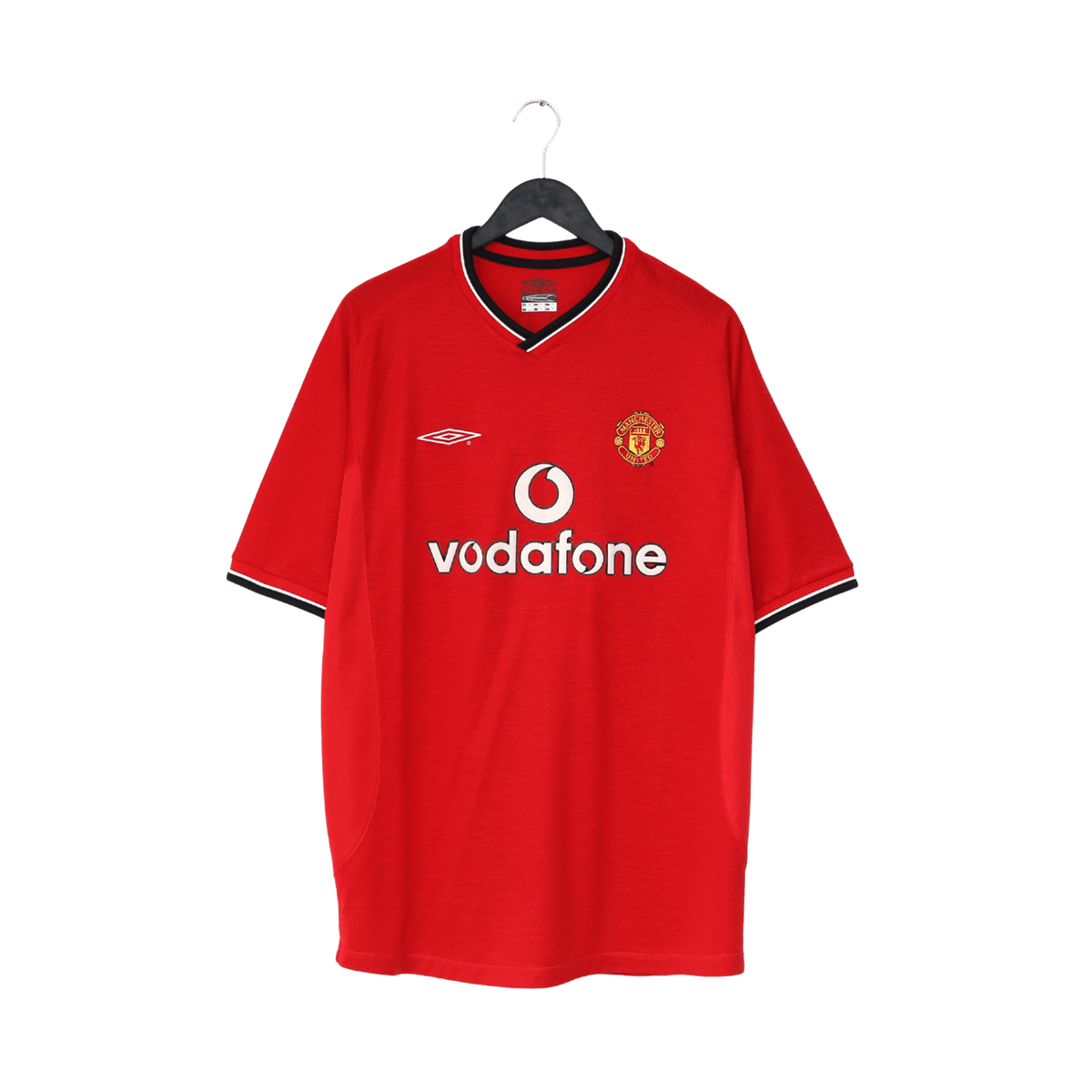 2000/02 BECKHAM #7 Manchester United Vintage Umbro Home Shirt (XL)