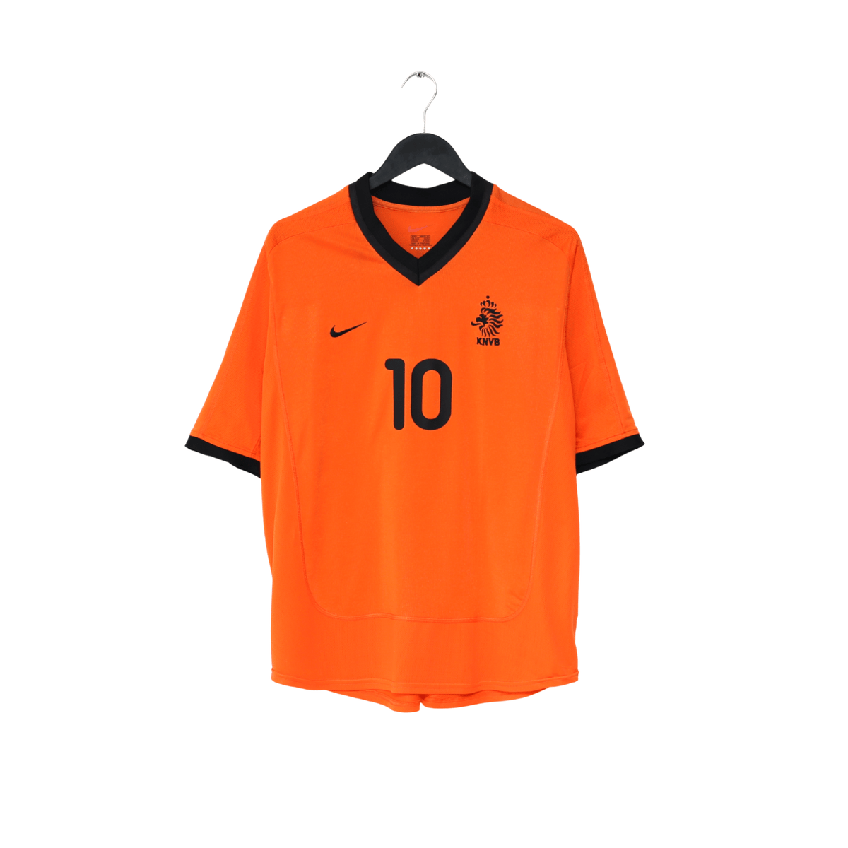 2000/02 BERGKAMP #10 Holland Vintage Nike Home Football Shirt (L) EURO 2000
