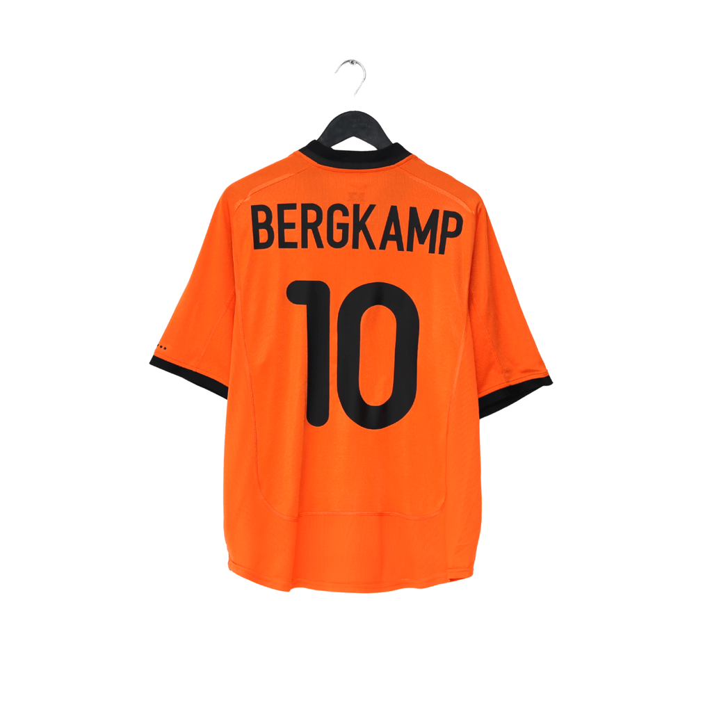 2000/02 BERGKAMP #10 Holland Vintage Nike Home Football Shirt (L) EURO 2000