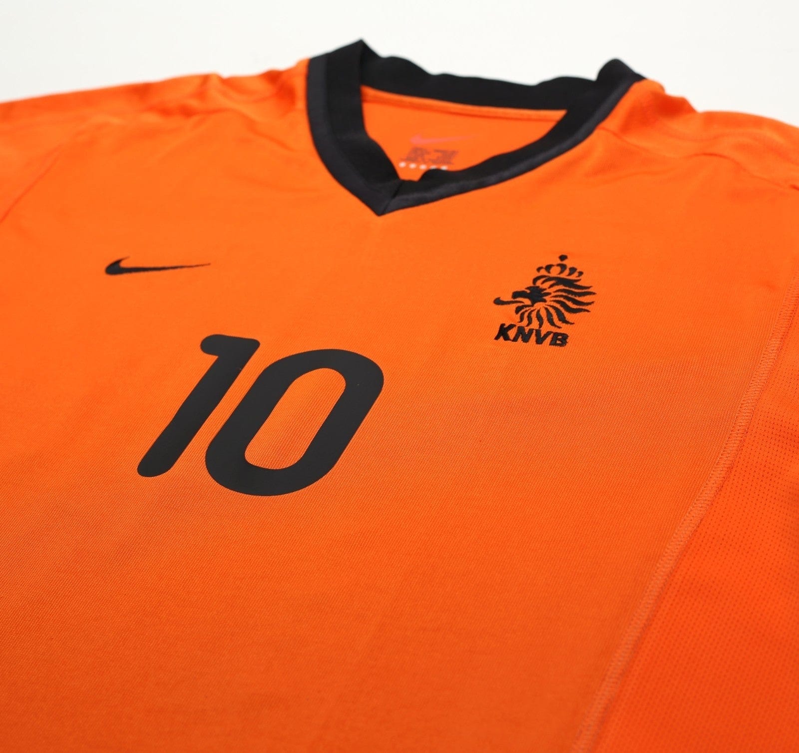 2000/02 BERGKAMP #10 Holland Vintage Nike Home Football Shirt (L) EURO 2000