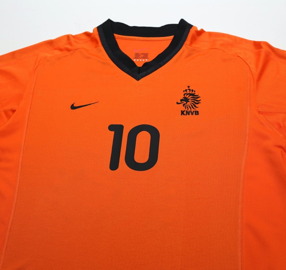 2000/02 BERGKAMP #10 Holland Vintage Nike Home Football Shirt (L) EURO 2000
