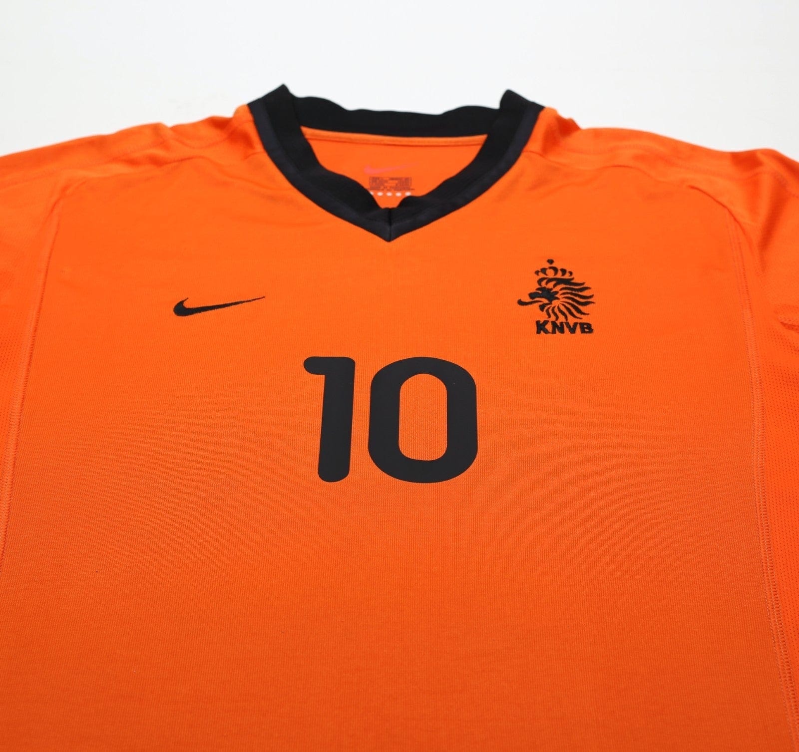 2000/02 BERGKAMP #10 Holland Vintage Nike Home Football Shirt (L) EURO 2000