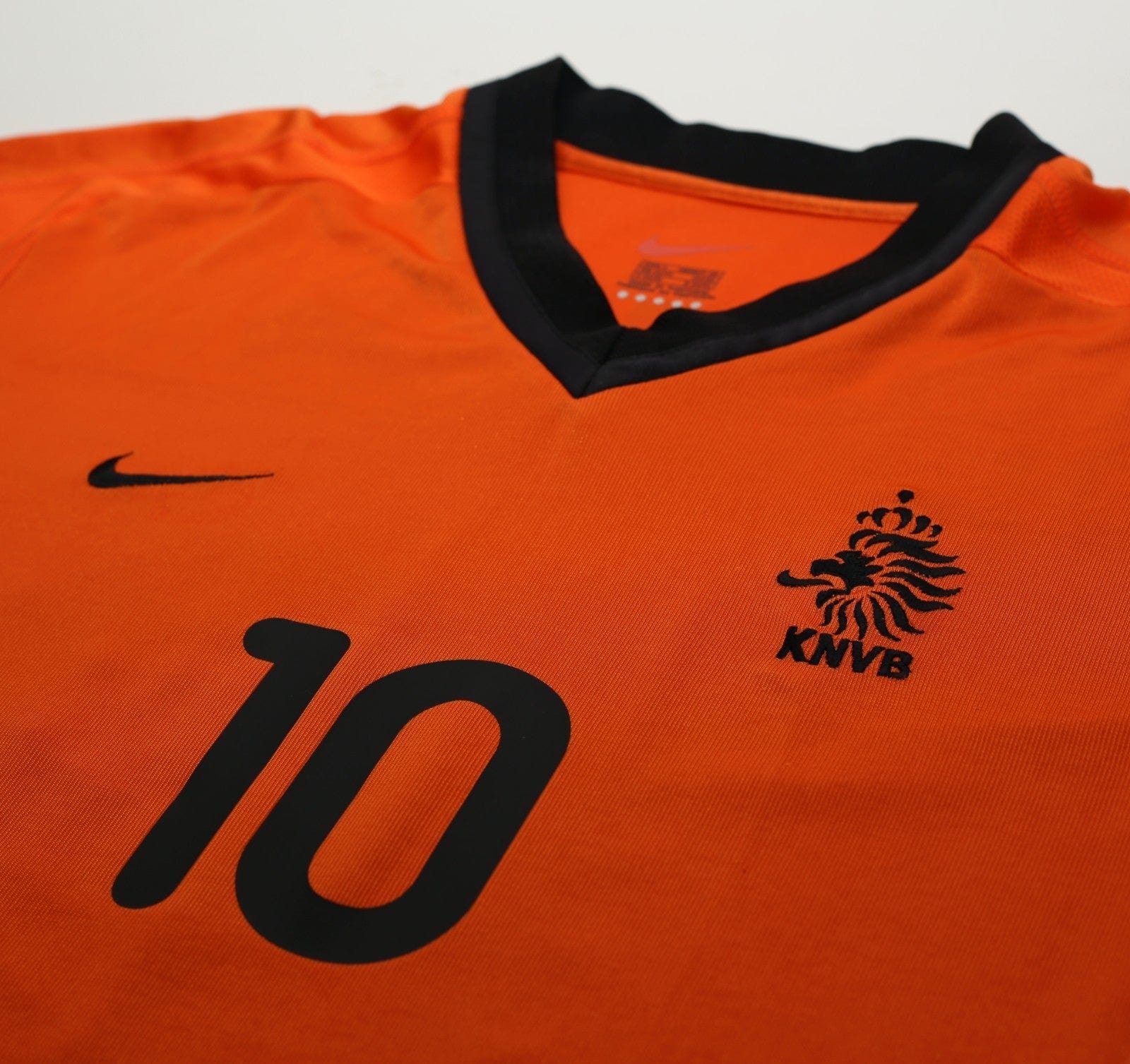 2000/02 BERGKAMP #10 Holland Vintage Nike Home Football Shirt (L) EURO 2000