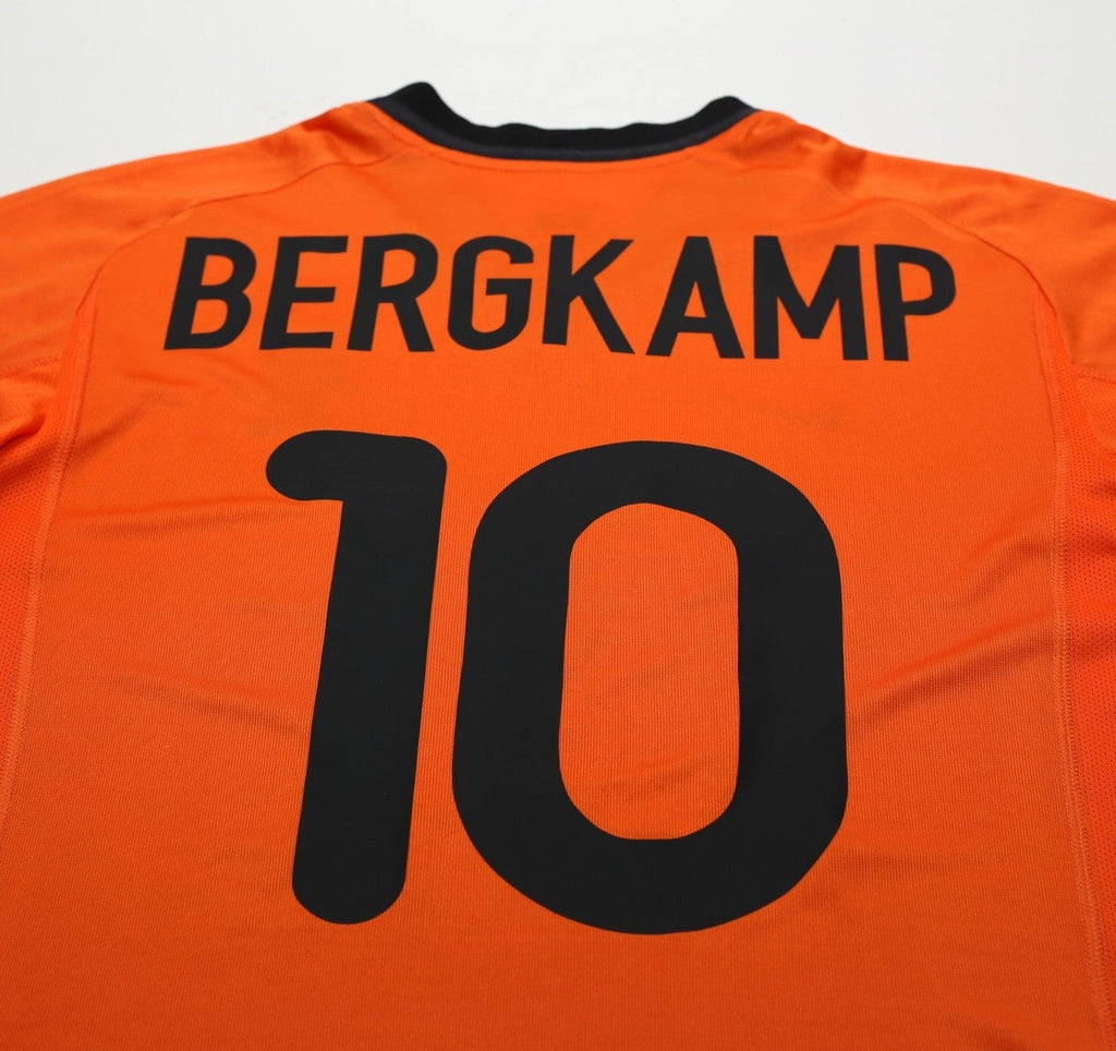 2000/02 BERGKAMP #10 Holland Vintage Nike Home Football Shirt (L) EURO 2000