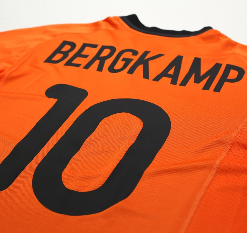 2000/02 BERGKAMP #10 Holland Vintage Nike Home Football Shirt (L) EURO 2000