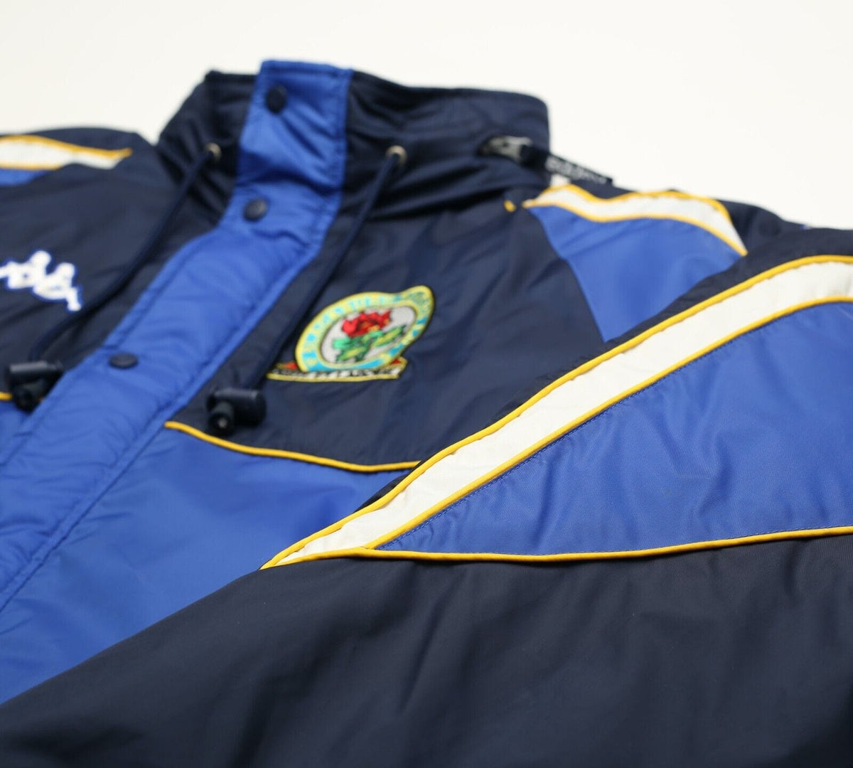 2000/02 BLACKBURN ROVERS Vintage Kappa Football Bench Coat Jacket (L)