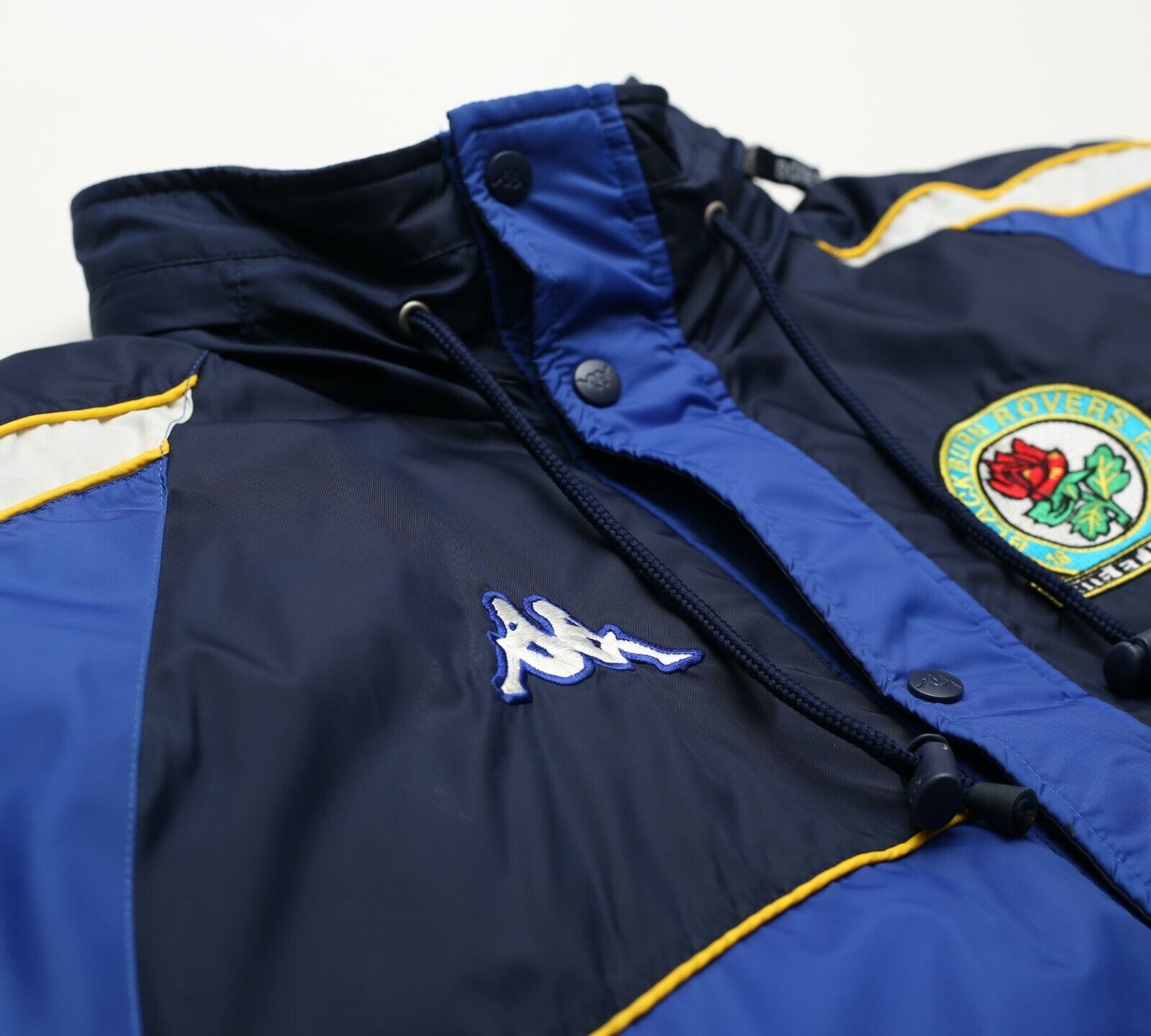 2000/02 BLACKBURN ROVERS Vintage Kappa Football Bench Coat Jacket (L)