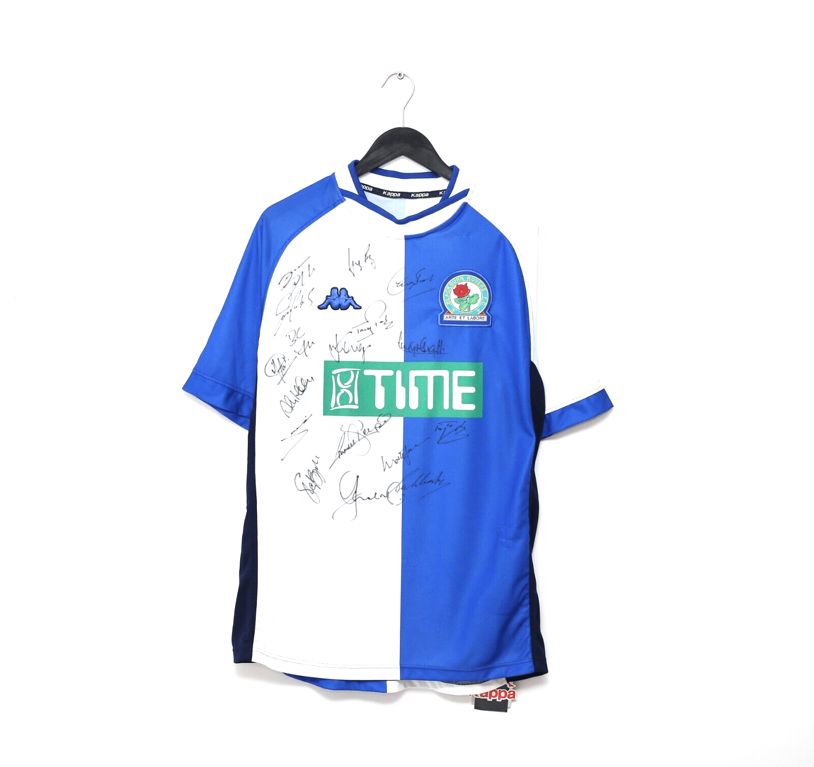 2000/02 BLACKBURN ROVERS Vintage Kappa Home Football Shirt (L) Squad Signed BNWT