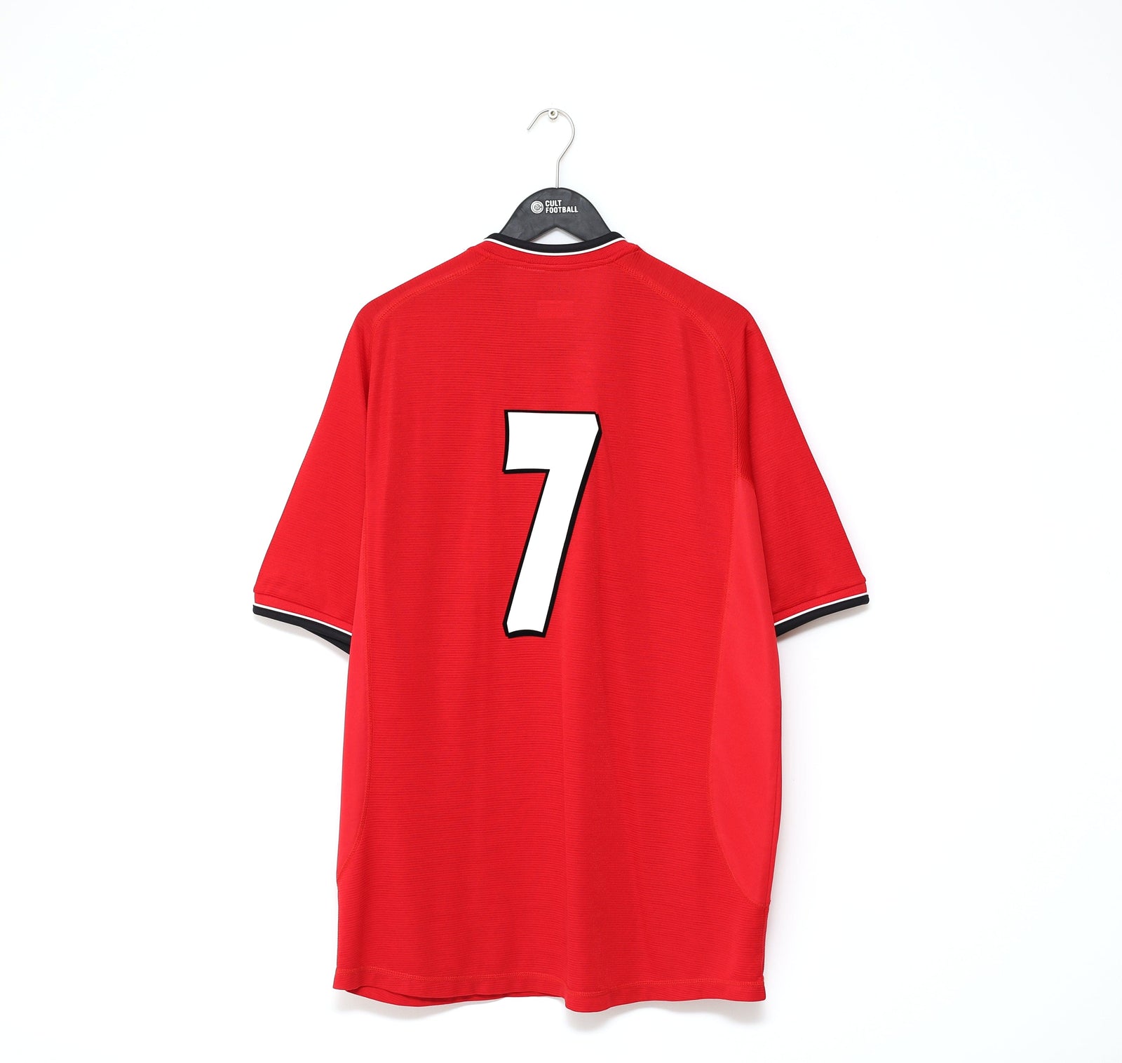 2000/02 CANTONA #7 Manchester United Vintage Umbro (XL) Ryan Giggs Testimonial Shirt 2001