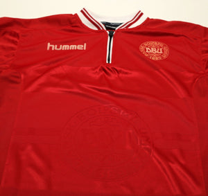 2000/02 DENMARK Vintage Hummel Home Football Shirt (M)