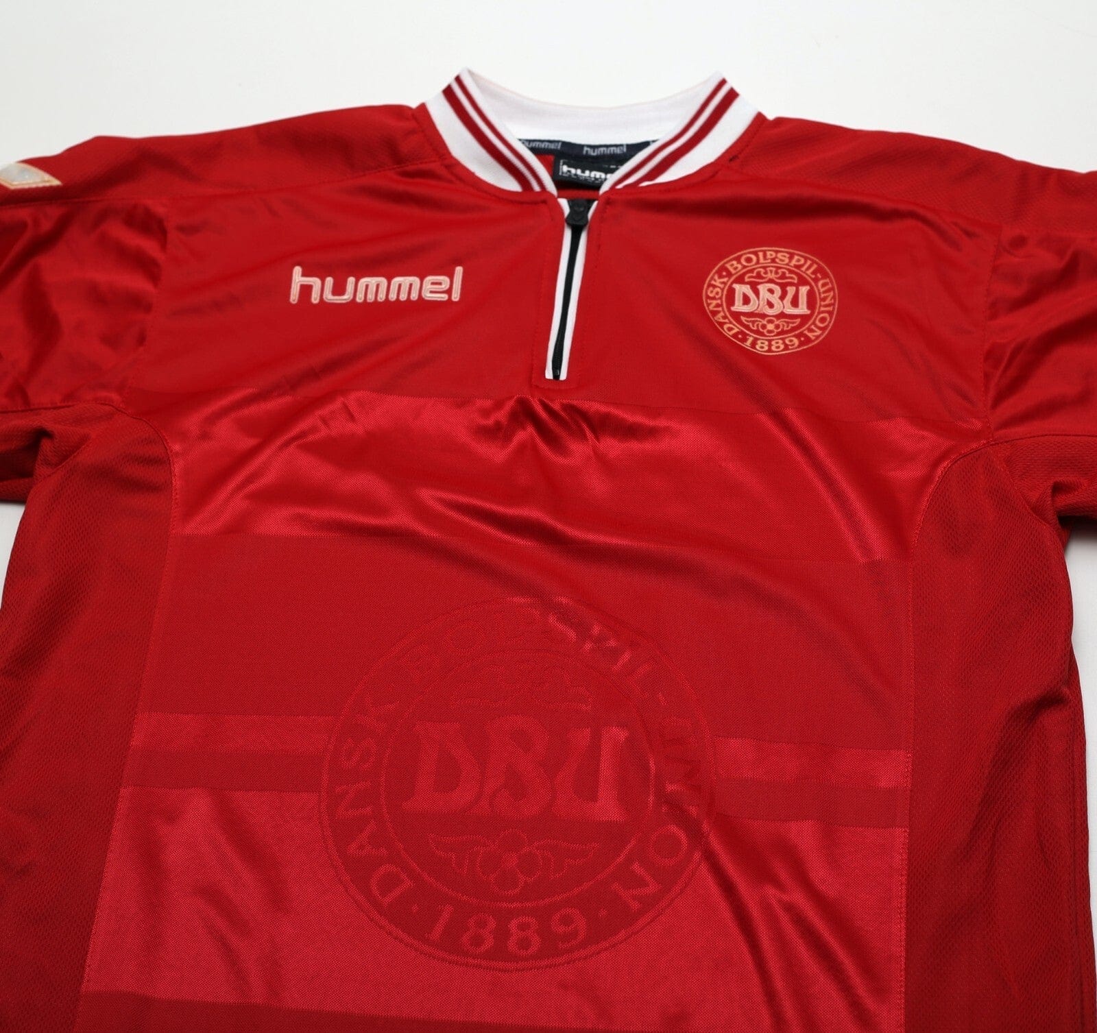 2000/02 DENMARK Vintage Hummel Home Football Shirt (M)