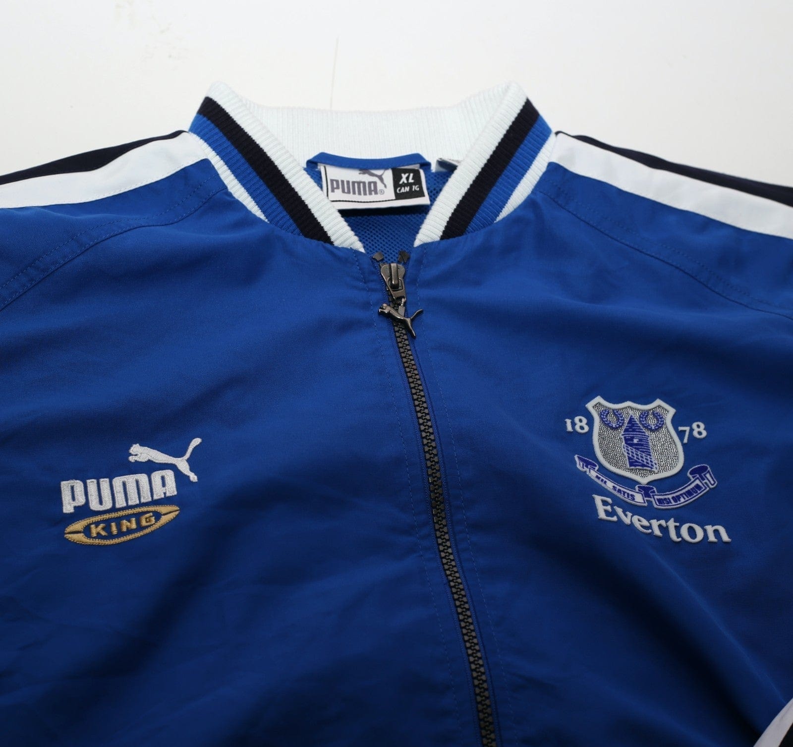 2000/02 EVERTON Vintage PUMA King Football Track Top Bomber Jacket (XL)