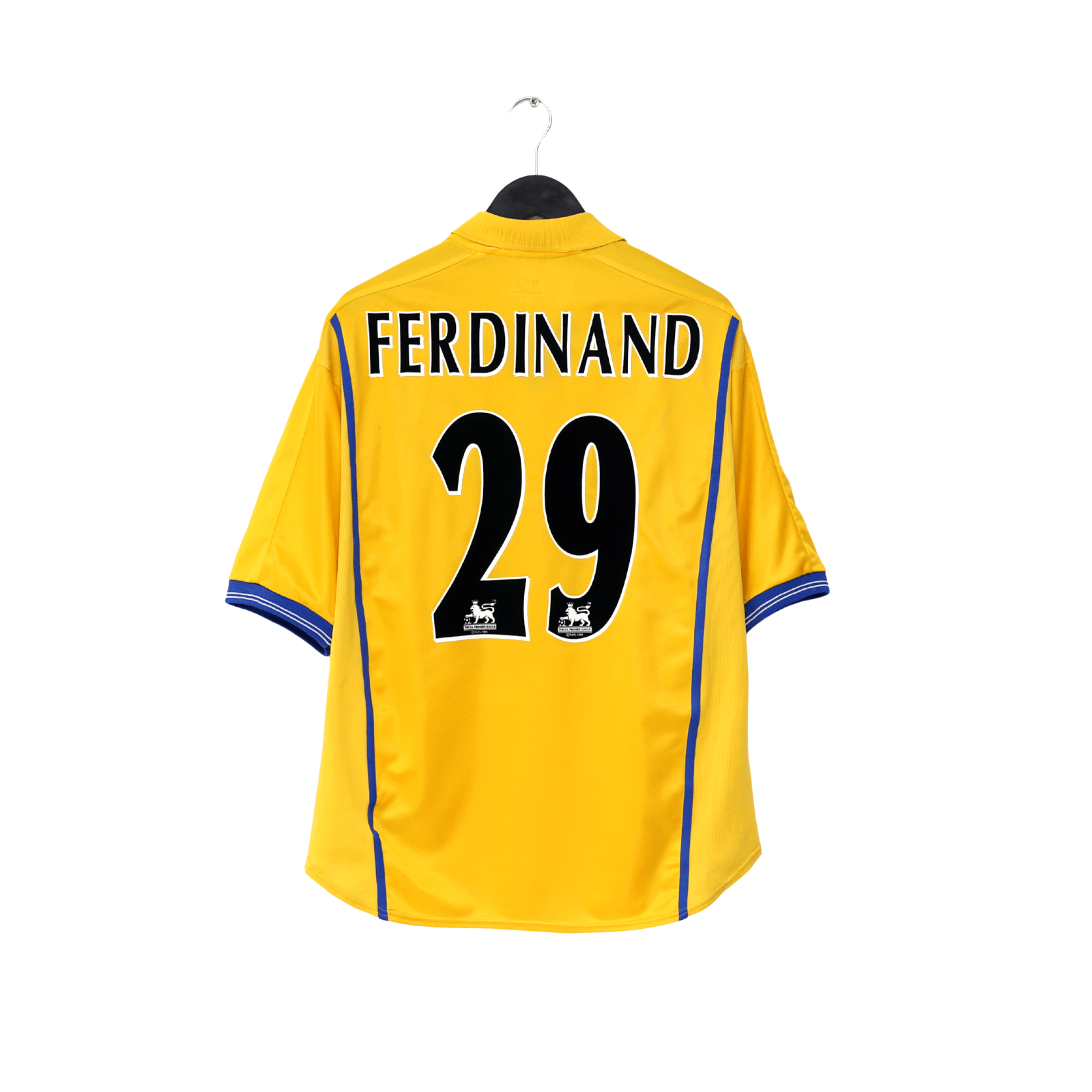 2000/02 FERDINAND #29 Leeds United Vintage Nike Away Football Shirt (L)