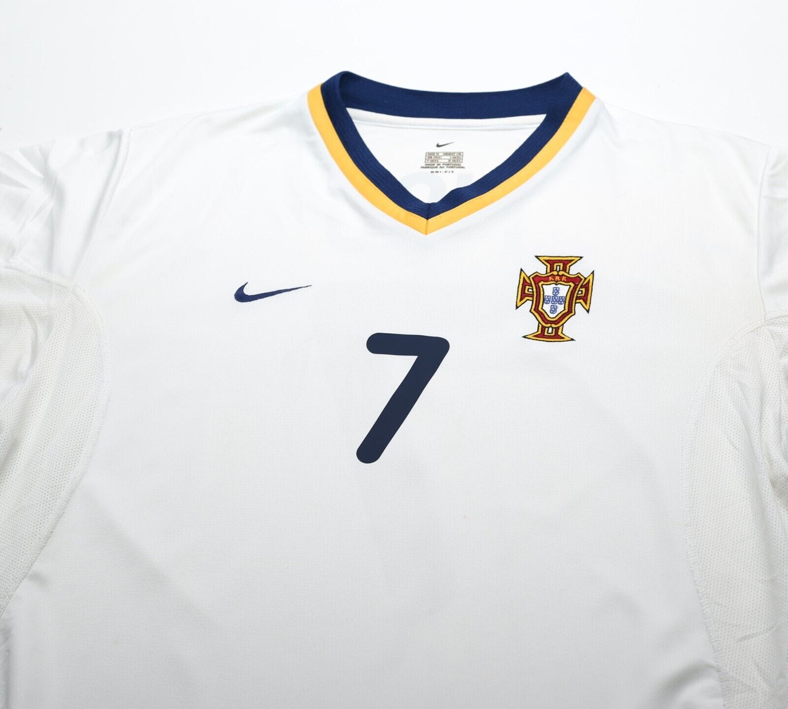2000/02 FIGO #7 Portugal Vintage Nike Away Football Shirt (M) Euro 2000