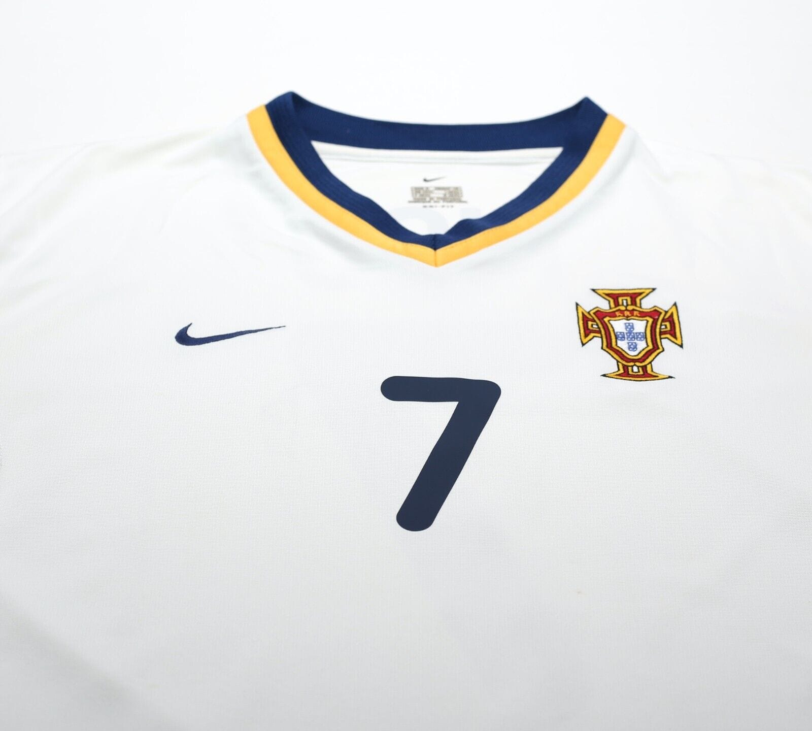 2000/02 FIGO #7 Portugal Vintage Nike Away Football Shirt (M) Euro 2000