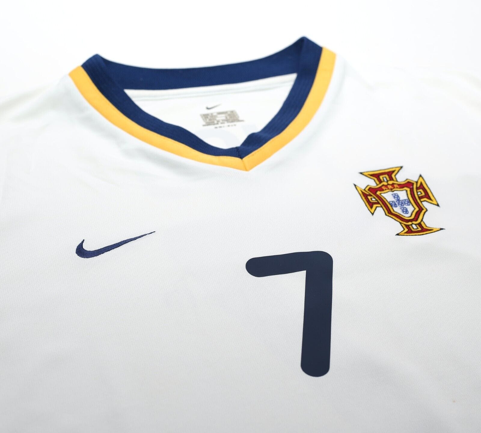 2000/02 FIGO #7 Portugal Vintage Nike Away Football Shirt (M) Euro 2000