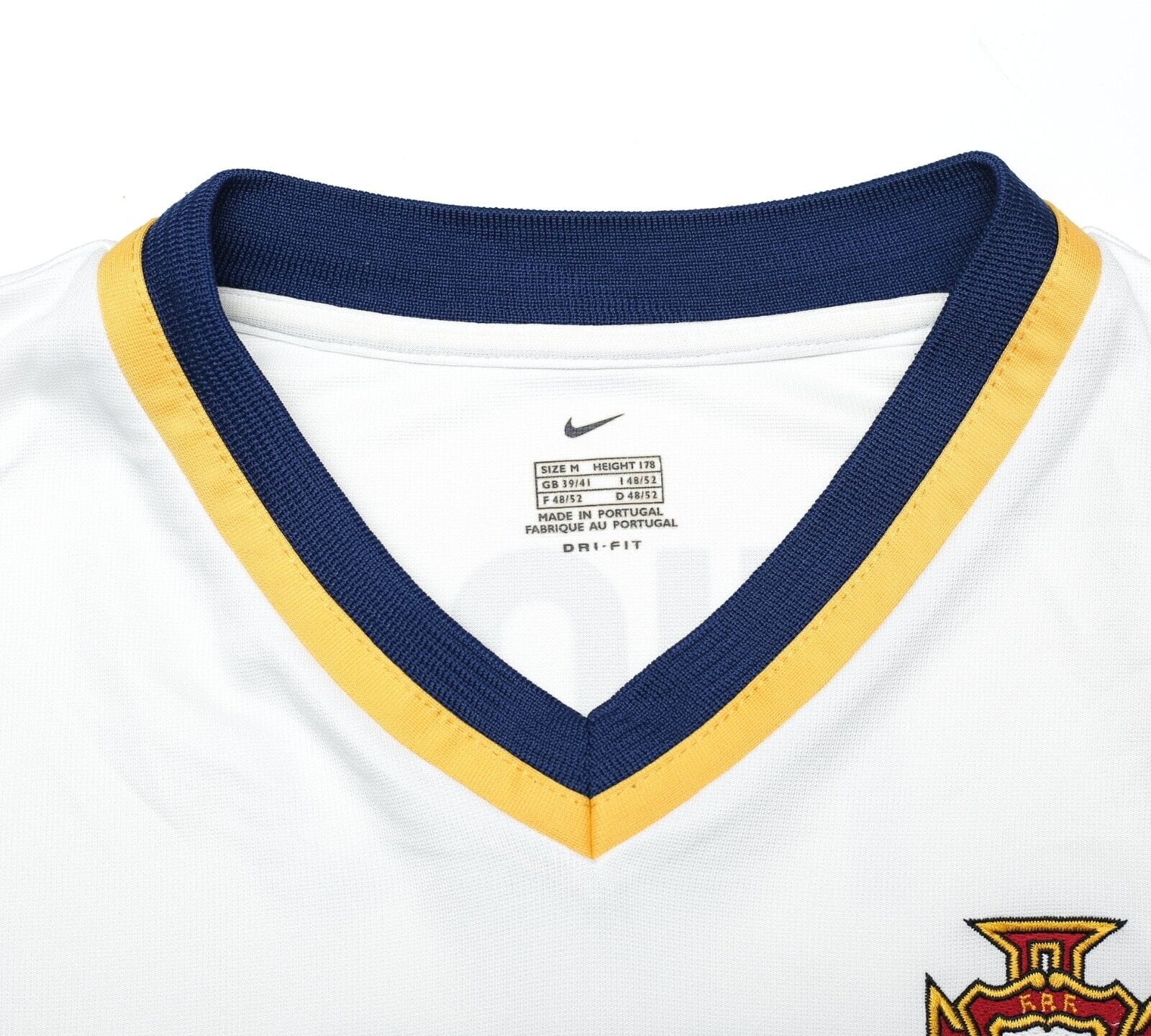 2000/02 FIGO #7 Portugal Vintage Nike Away Football Shirt (M) Euro 2000