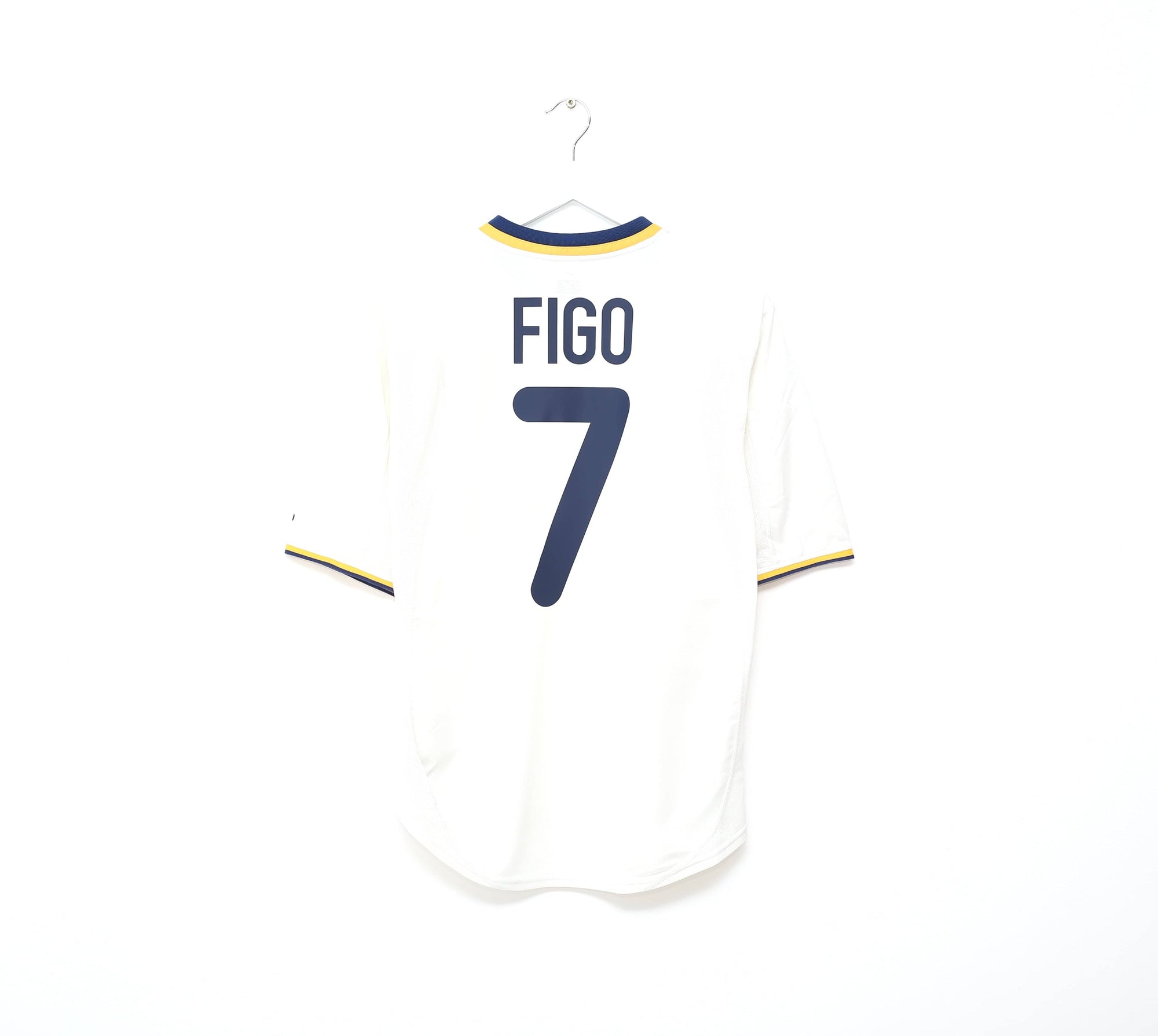 2000/02 FIGO #7 Portugal Vintage Nike Away Football Shirt (M) Euro 2000