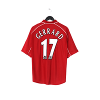 2000/02 Gerrard #17 Liverpool Vintage Reebok Home Football Shirt (M)