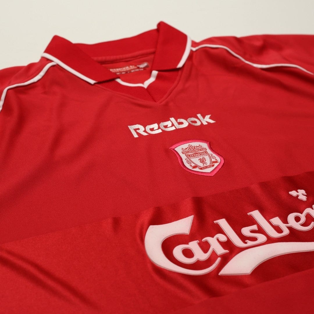 2000/02 Gerrard #17 Liverpool Vintage Reebok Home Football Shirt (M)