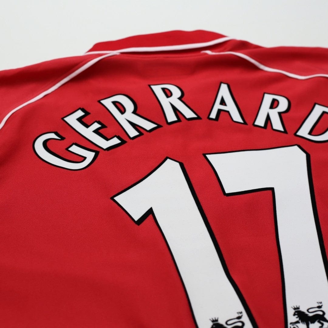 2000/02 Gerrard #17 Liverpool Vintage Reebok Home Football Shirt (M)