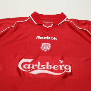 2000/02 Gerrard #17 Liverpool Vintage Reebok Home Football Shirt (M)