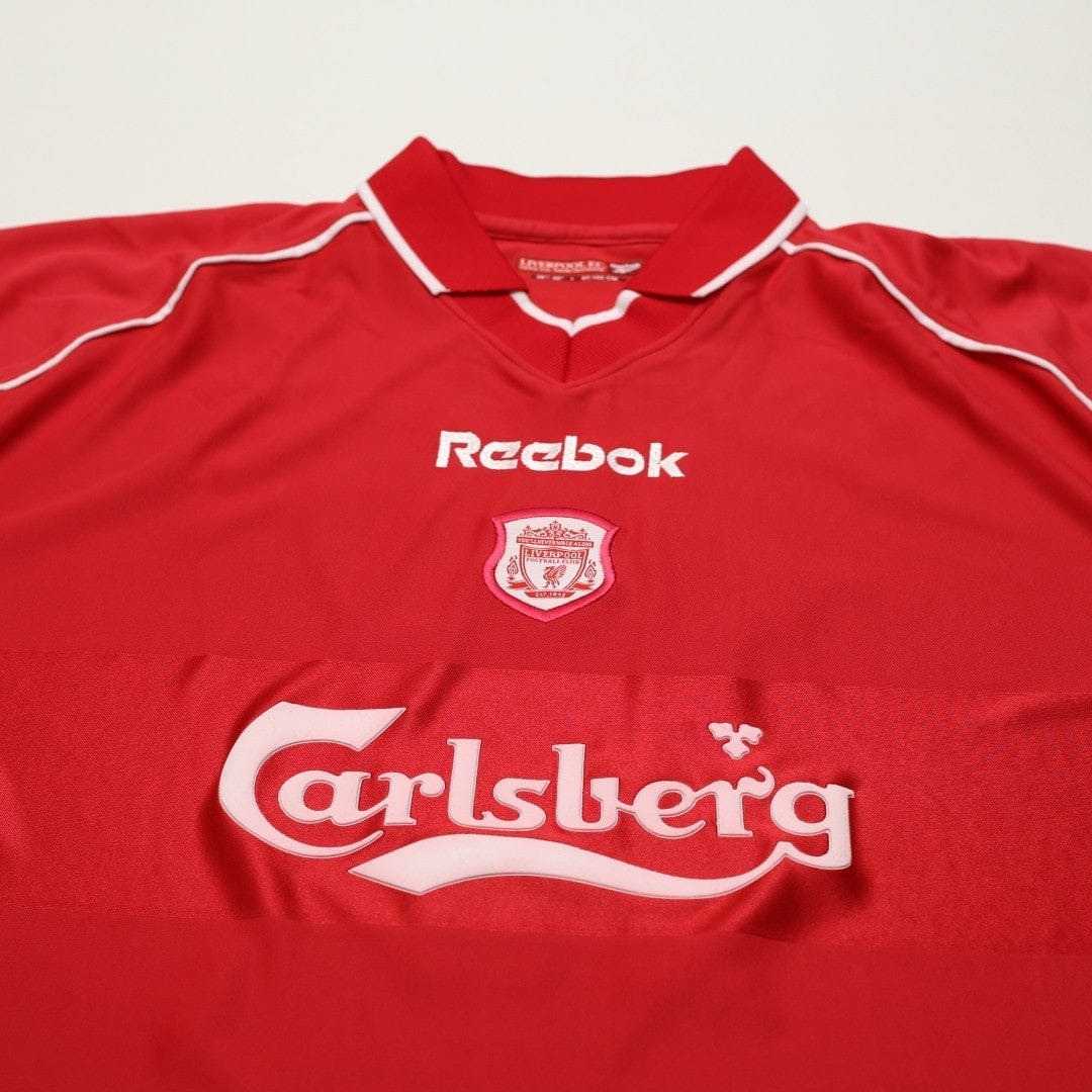 2000/02 Gerrard #17 Liverpool Vintage Reebok Home Football Shirt (M)