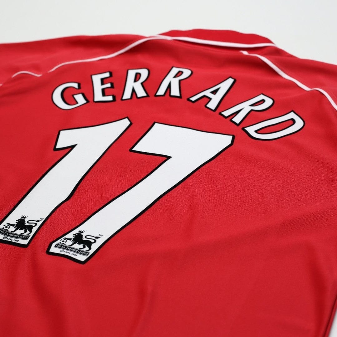 2000/02 Gerrard #17 Liverpool Vintage Reebok Home Football Shirt (M)