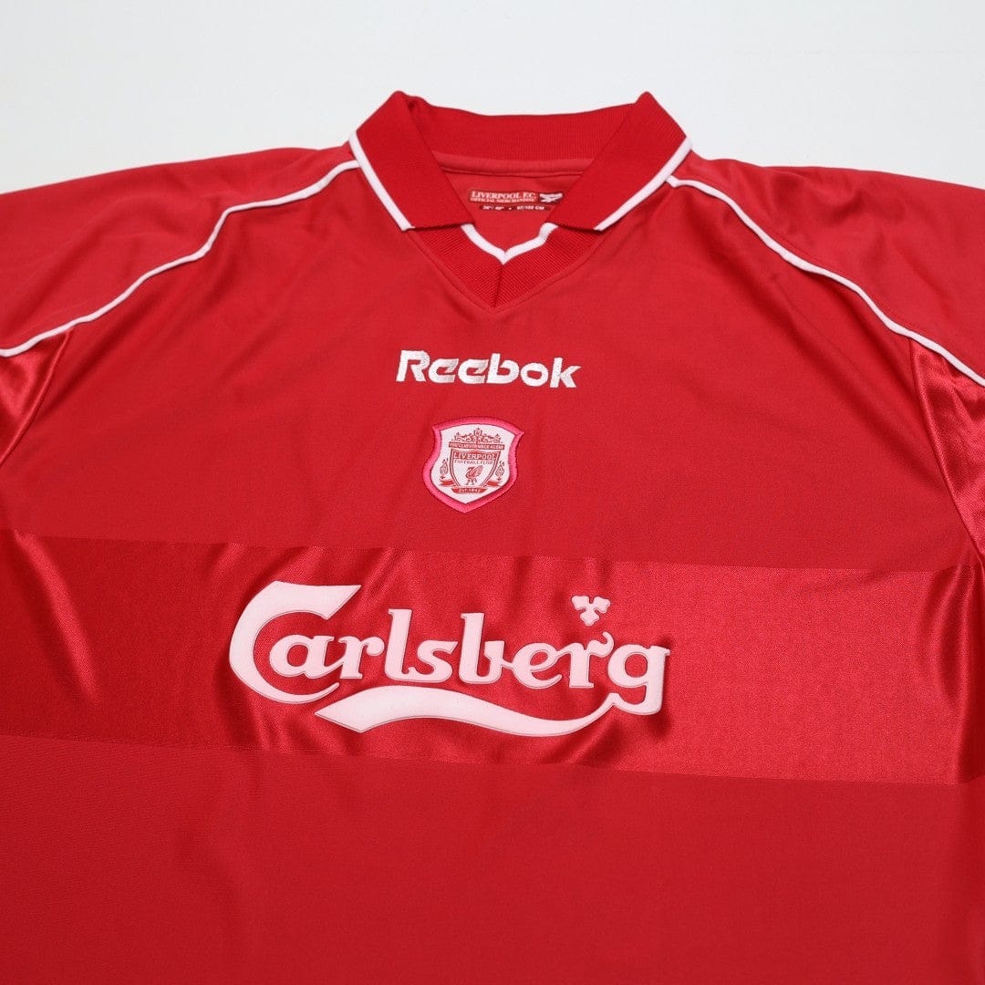 2000/02 Gerrard #17 Liverpool Vintage Reebok Home Football Shirt (M)