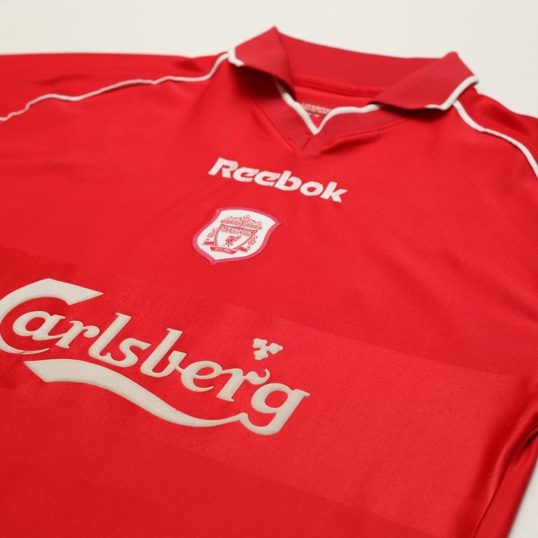 2000/02 Gerrard #17 Liverpool Vintage Reebok Home Football Shirt (S)